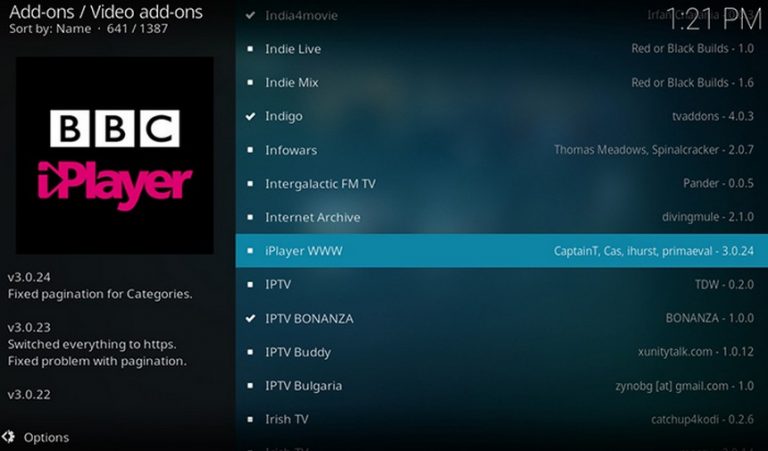 bbc iplayer kodi